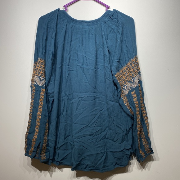 American eagle teal blouse - Picture 2 of 3